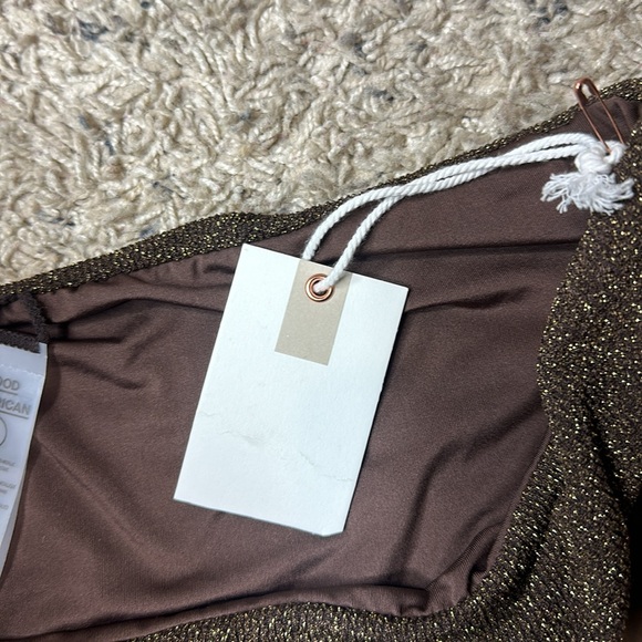 Good American BETTER BIKINI BOTTOM GSW0104 CHOCOLATE003 Size XL (4) - Picture 3 of 5